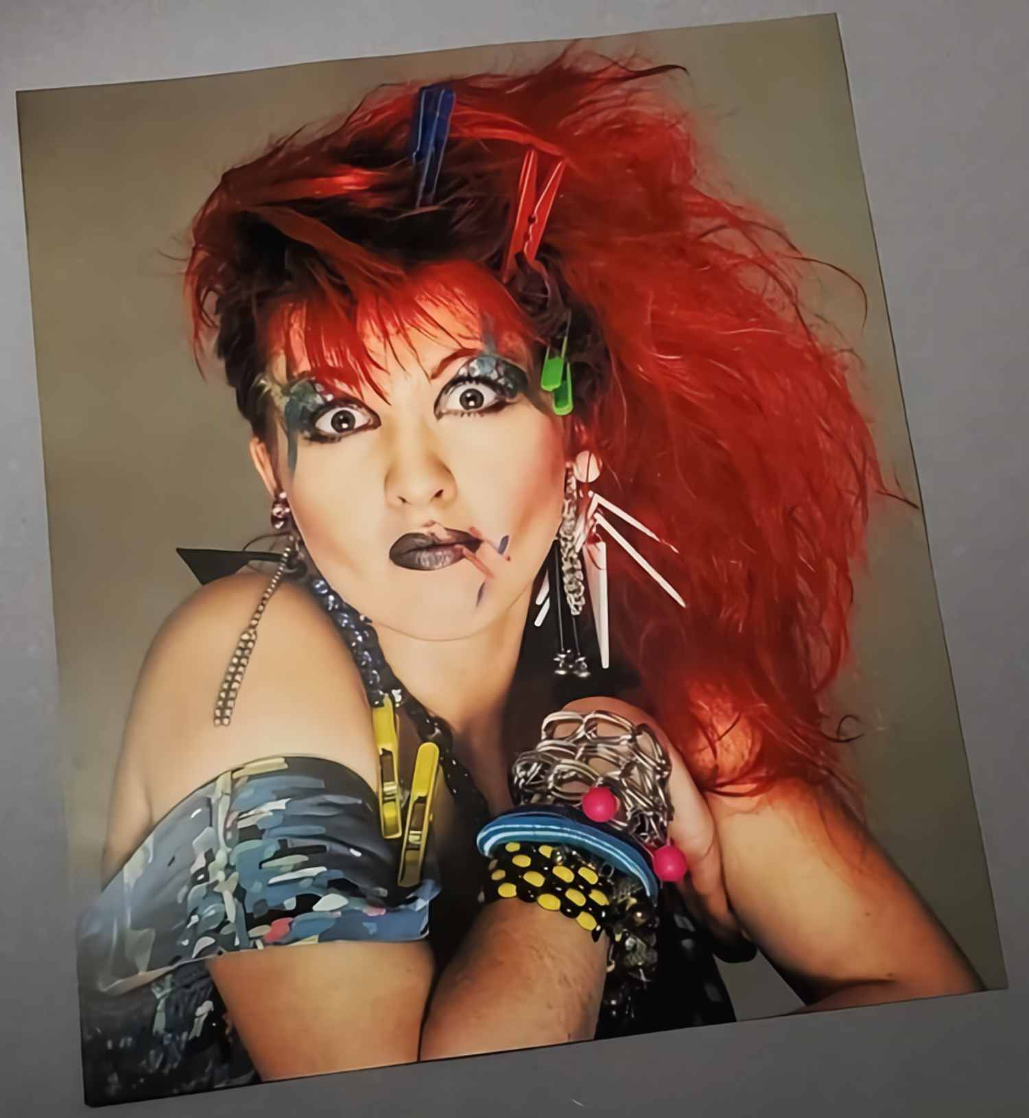 Cyndi Lauper She's So Unusual  Richard Avedon 1984 Print Available In AREA51GALLERY New Orleans