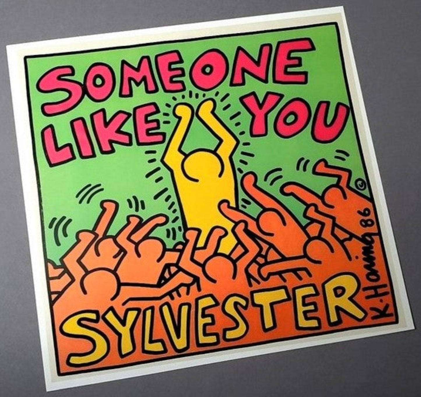 Sylvester Someone Like You Remix  Keith haring Cover Available In AREA51GALLERY New Orleans 