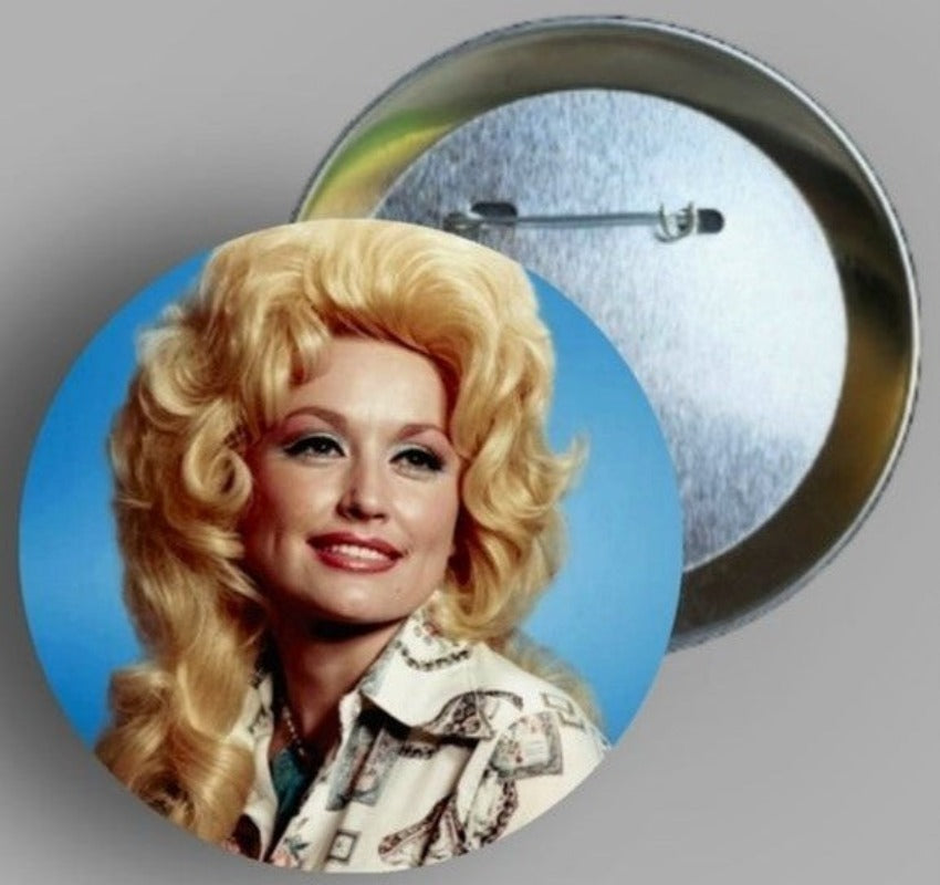 Dolly Parton Closer To God Button Pin  Available In AREA51GALLERY New Orleans 