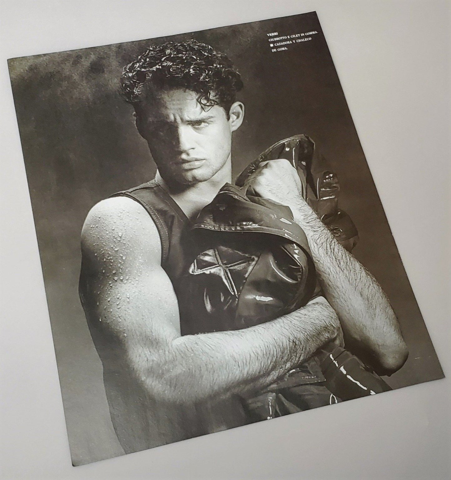 Original vintage 1989 Verri Men's ad features in L'UOMO magazine 