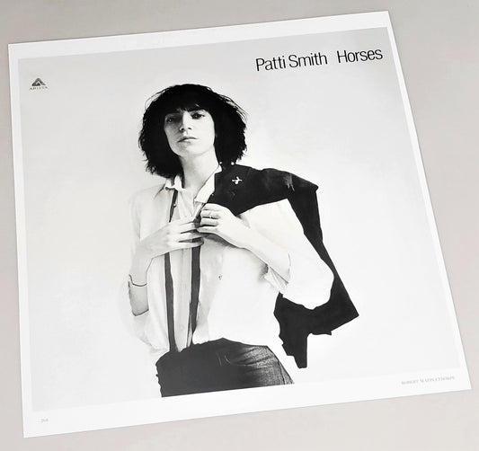 Patti Smith 1975 Horses album cover featured in 2017 Art Record Covers coffee table book 